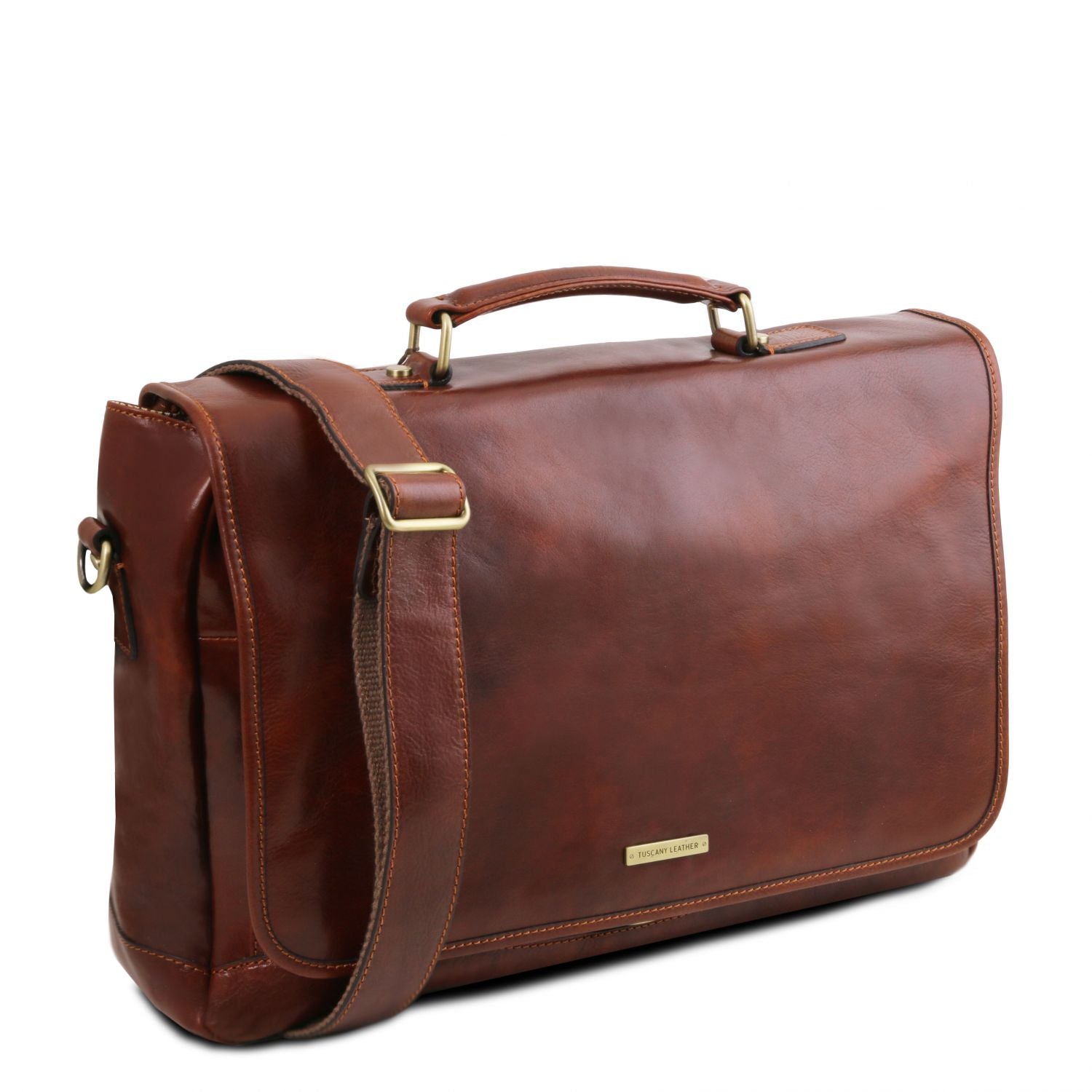 TL142068 – Mantova – leren multi compartment TL SMART Aktetas with klep