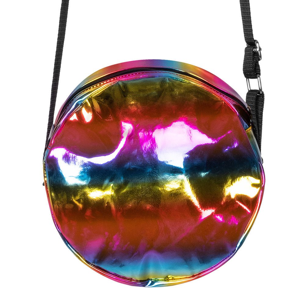 Schoudertasje Holografisch Regenboog 20cm