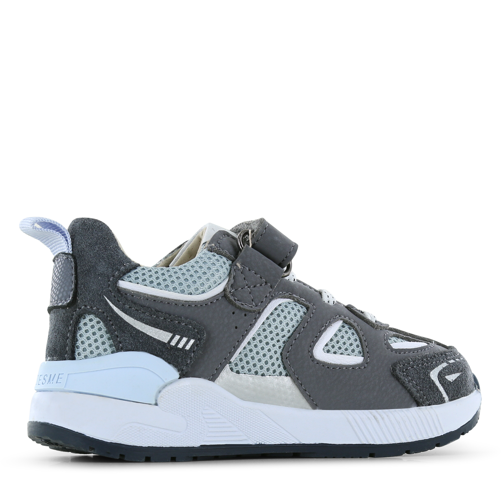 Shoesme grijze sneaker Mesh, Microfiber leer, Suède | Jongens schoenen