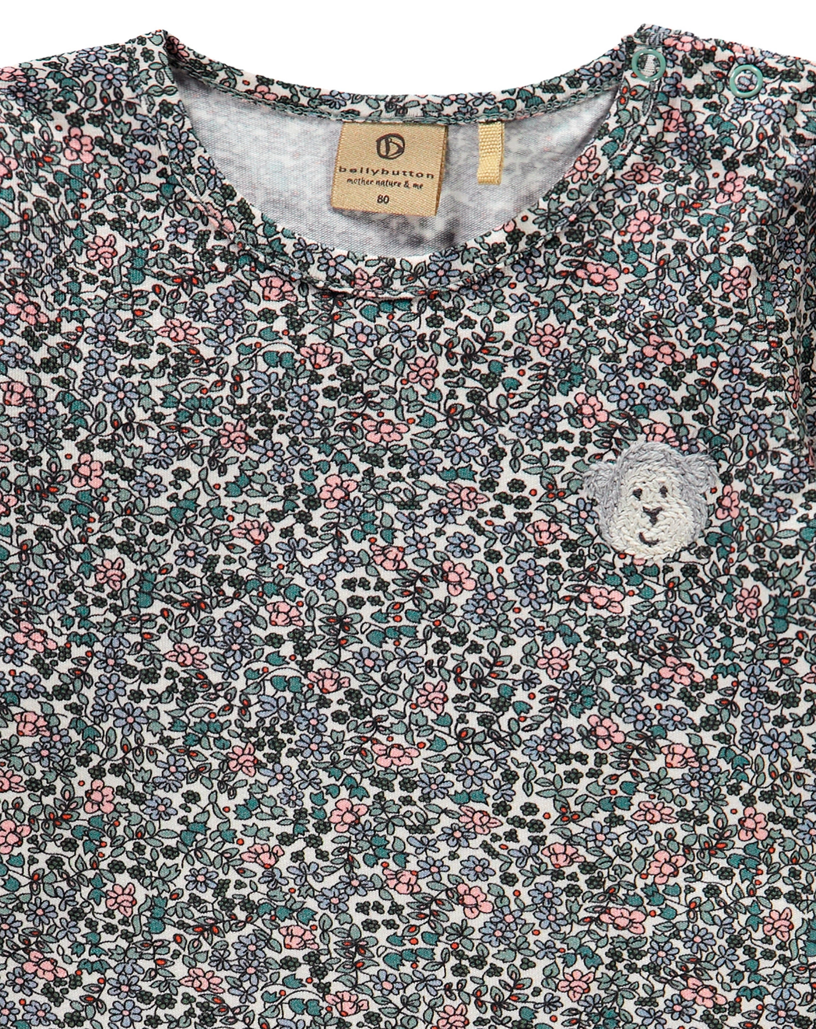 Langarmshirt JUNGLE mit Rüschen in green