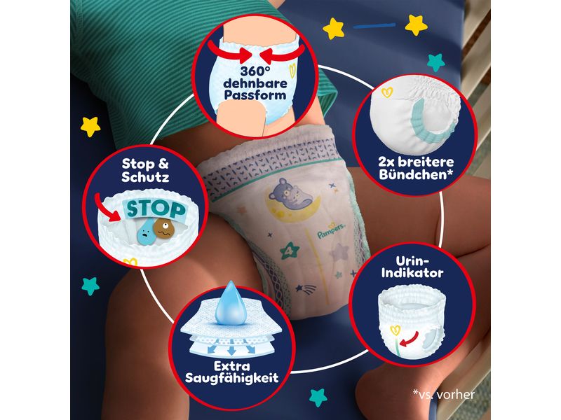 Pampers Nachtwindeln Baby Dry Night Pants Grösse 5 Monatsbox 12-17 kg, 160 Stück