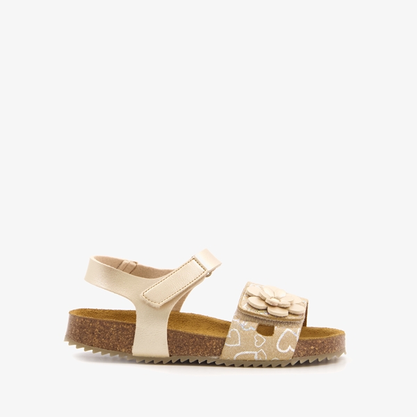 Hush Puppies meisjes bio sandalen goud met bloem