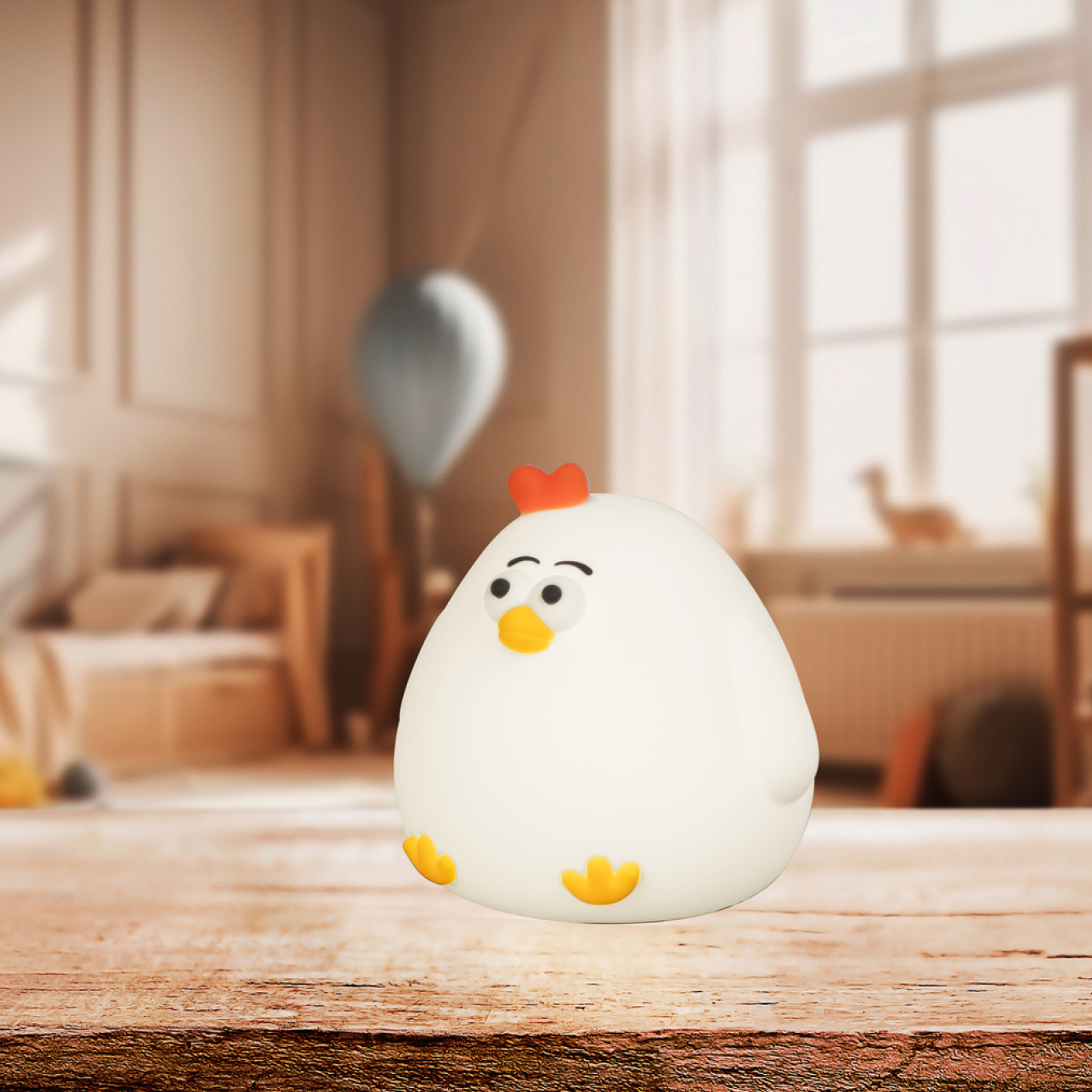 PAULA - KIP LAMP (ACCU) WIT