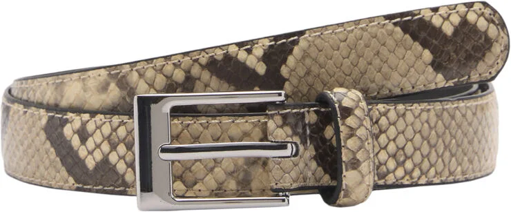 MANGO BELT. -- CROCO Light beige
