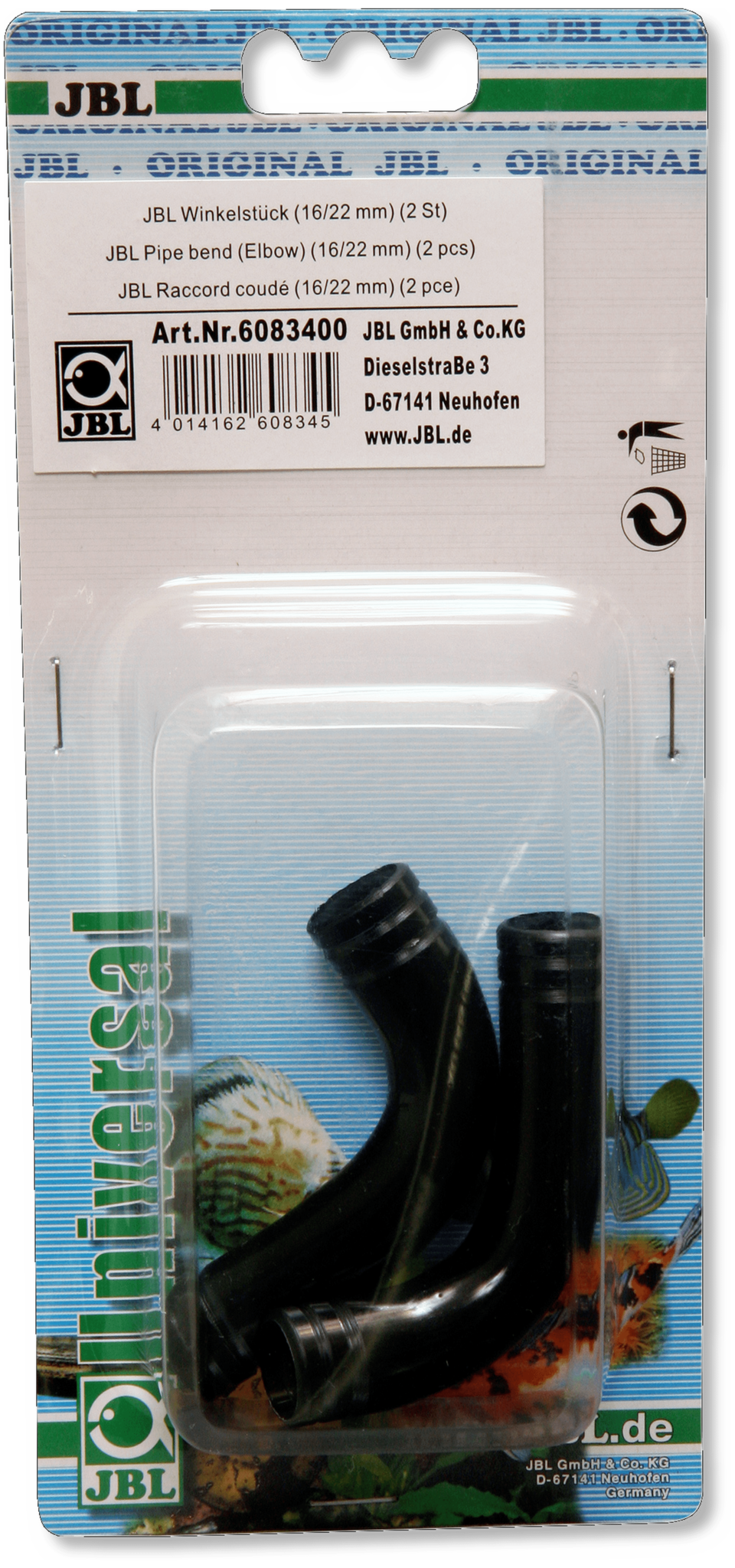JBL Bocht 16/22mm 2 stuks | Tegen knikken van waterslangen
