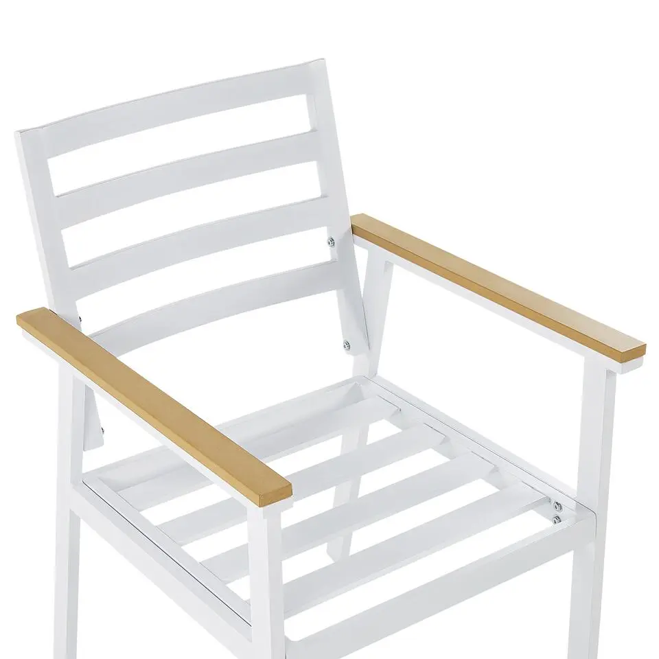 CAVOLI - Tuinset voor 4 - Wit/Beige - Aluminium