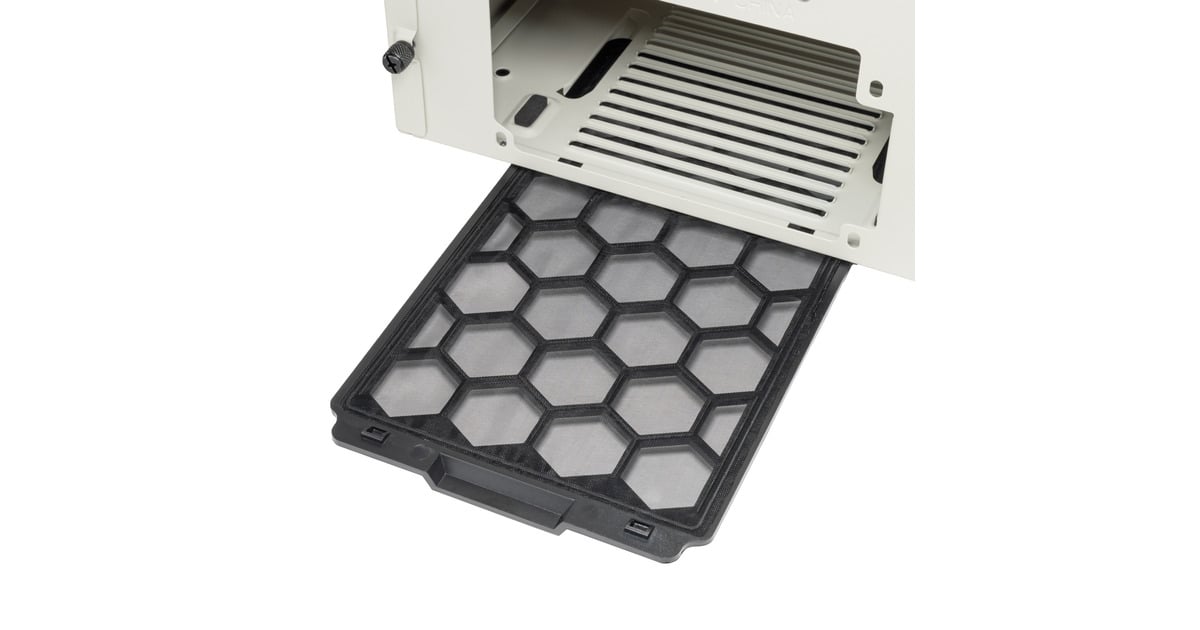 SilverStoneFLP02 midi tower behuizing  (Wit | 2x USB-A | 1x USB-C)