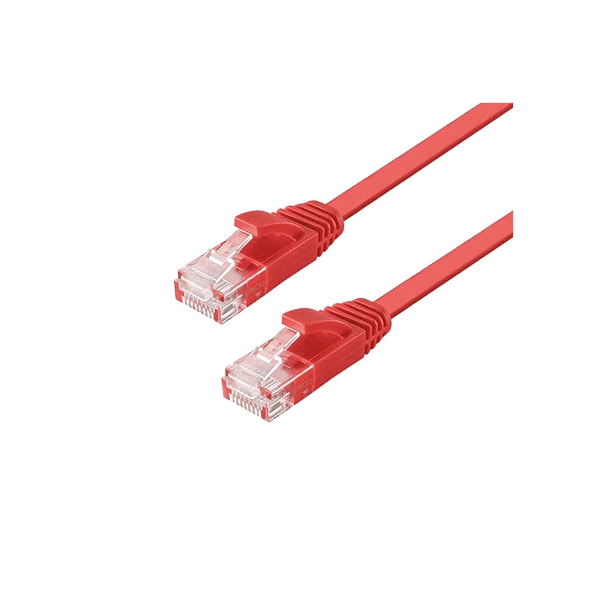 NÖRDIC Cat6 U / UTP flat nettverkskabel 5m 250MHz båndbredde og 10Gbps overføringshastighet rød