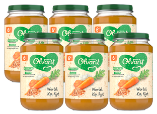 Olvarit 6m  Wortel Kip Rijst 200GR