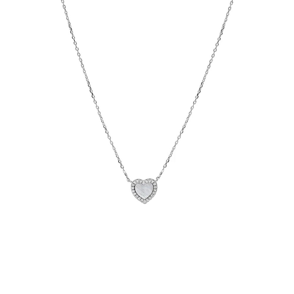 Collier Cœur Blanc Clio Blue Angel
