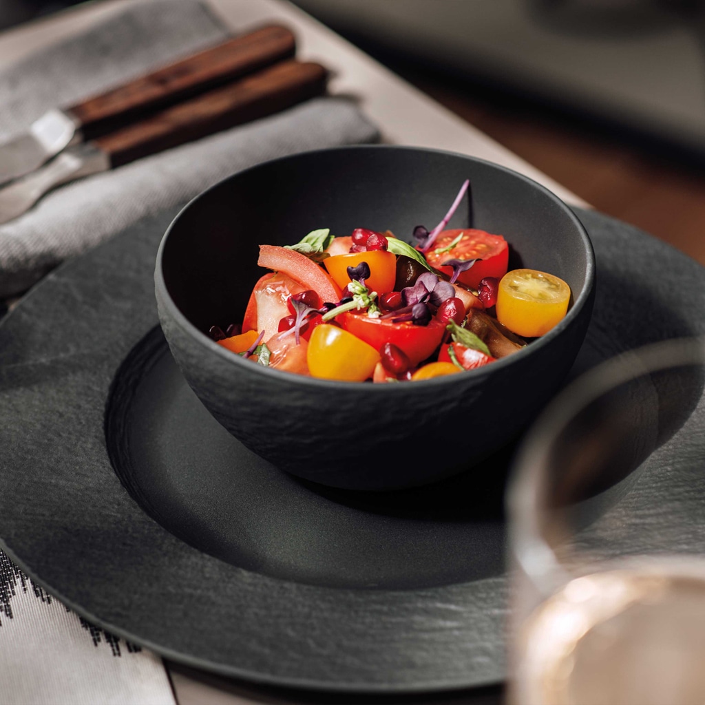 Villeroy & Boch Geschirr-Set »Manufacture Rock« Made in Germany, Fine China Porzellan