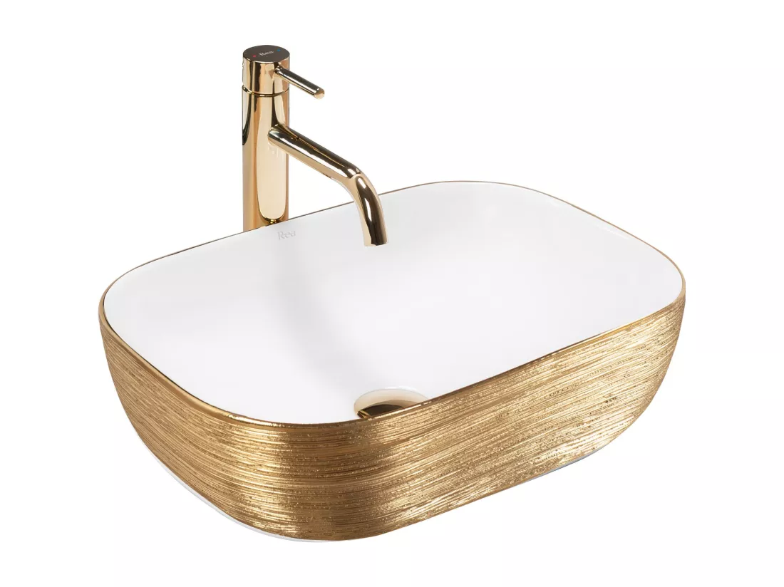 Vasque À Poser Rea Belinda White Gold