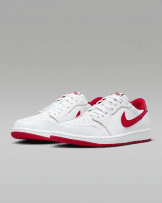 Air Jordan 1 Low OG 'White/Red' Men's Shoes