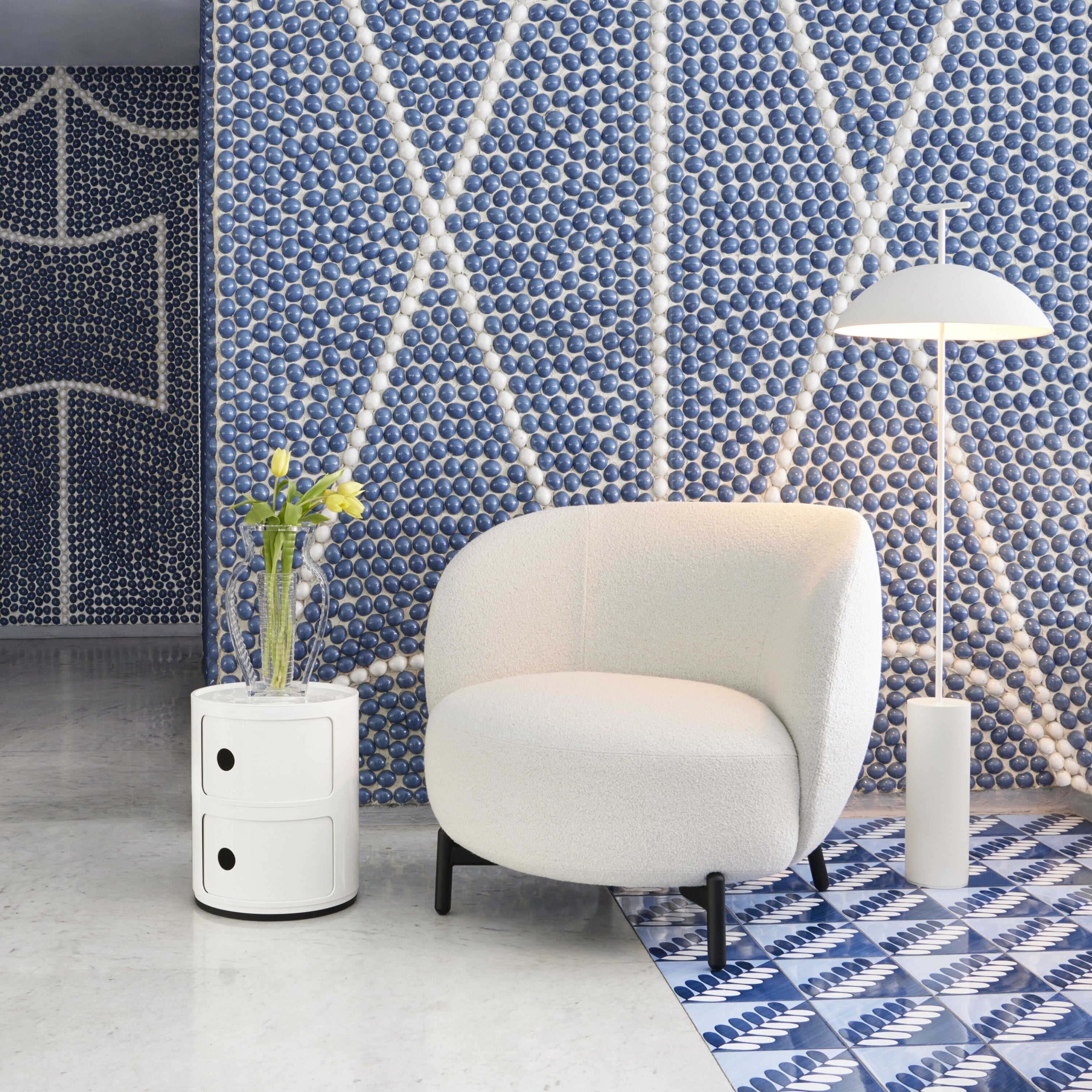 Kartell Componibili Kast Ã 32 cm - 2 Modules - Mat Wit