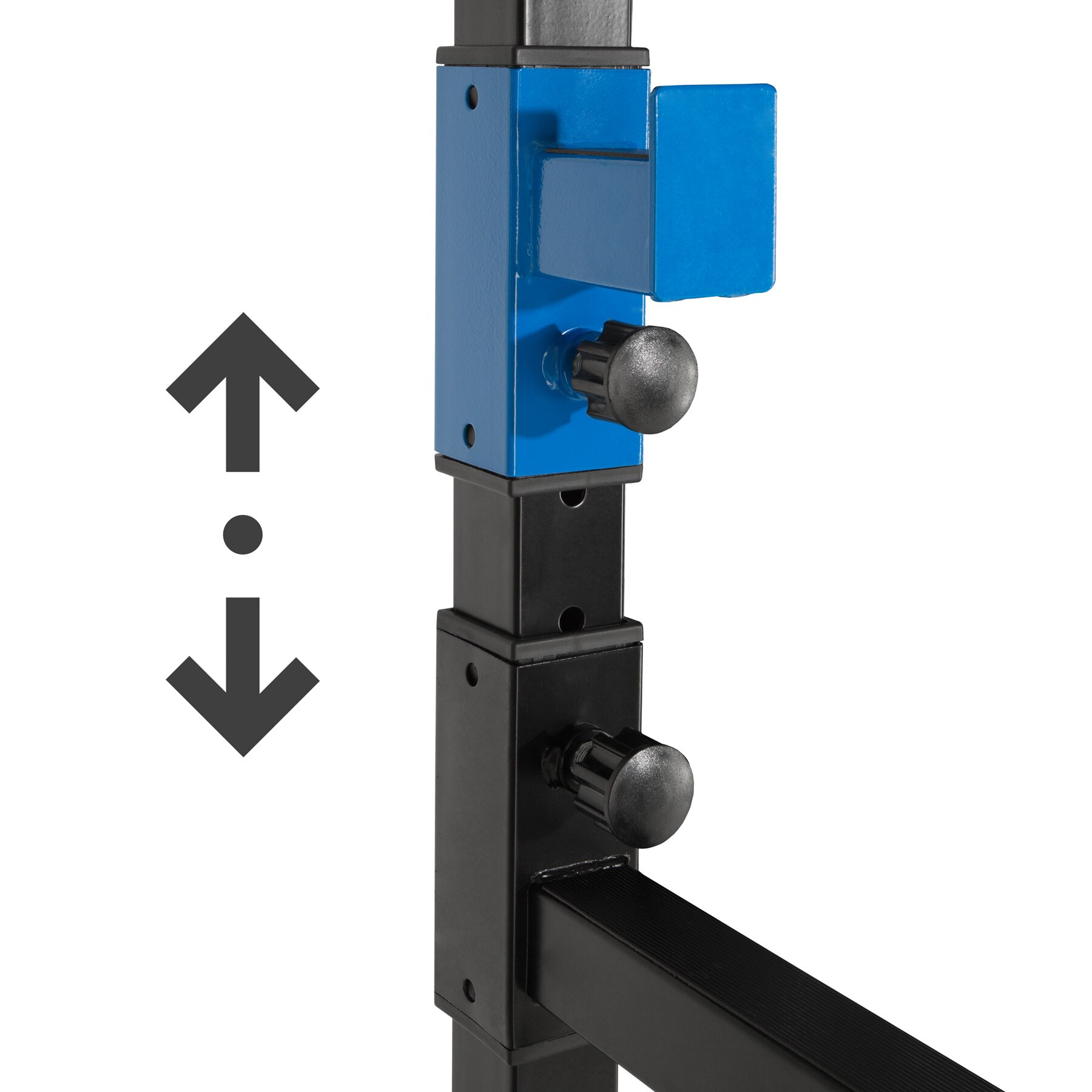 tectake® Power Rack, Klimmzug-Doppelstange, höhenverstellbare Langhantelablagen und Sicherheitsstreben, 120 x 142,5 x 215 cm