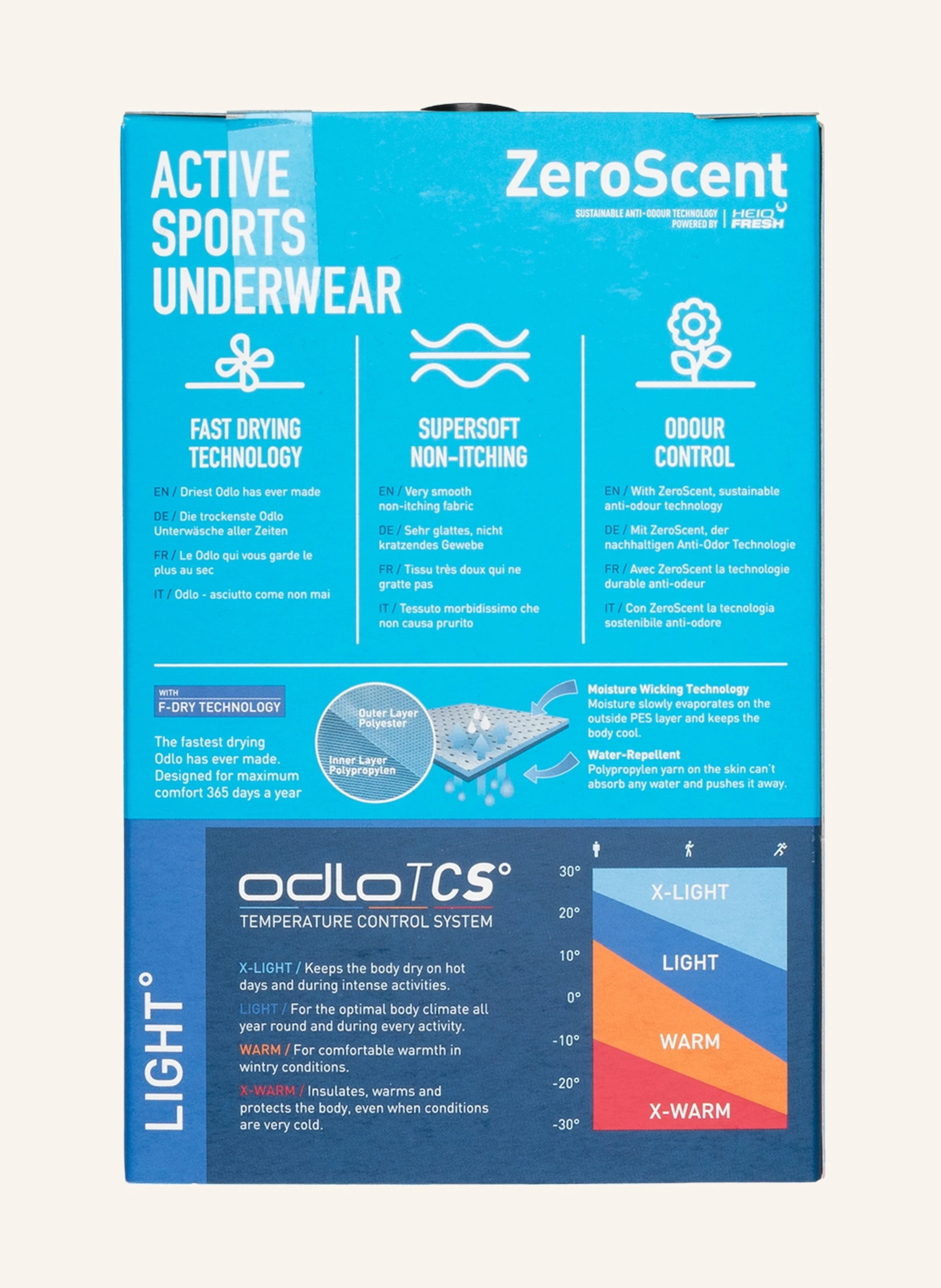 odlo Funktionswäsche-Shirt ACTIVE F-DRY LIGHT ECO