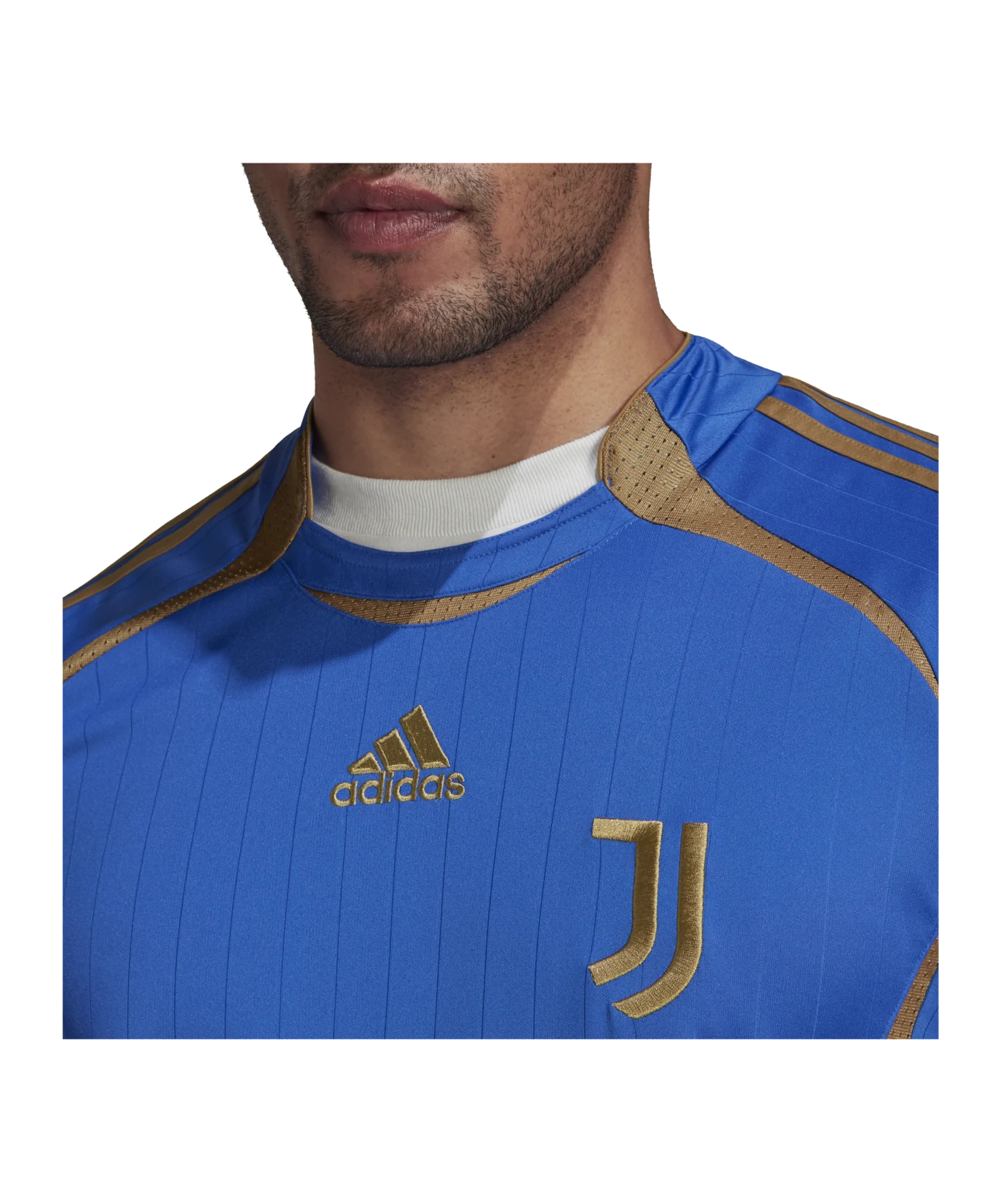 adidas Juventus Turin Loose Trainingsshirt Blau