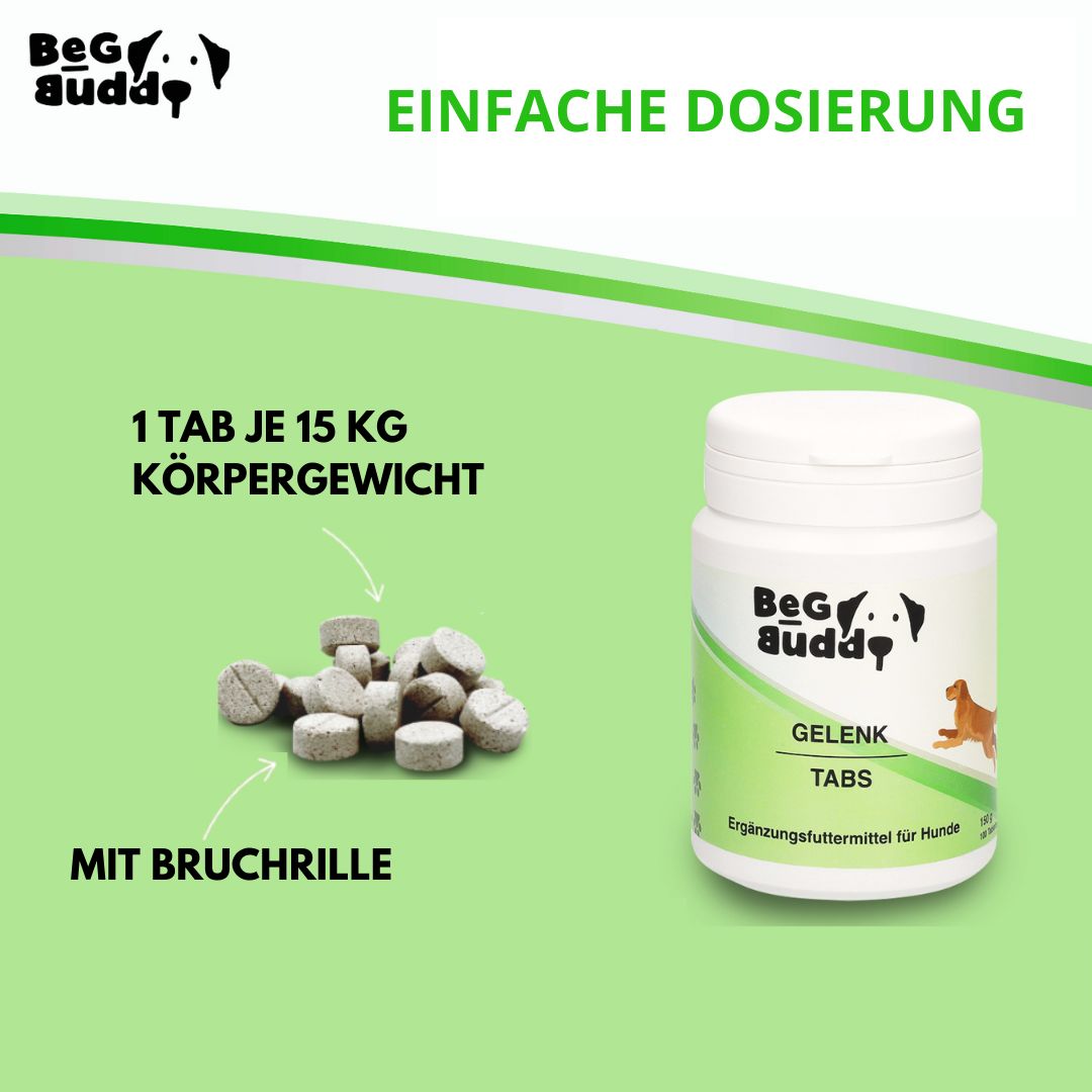 BeG Buddy Gelenktabletten für Hunde, mit Grünlippmuschel