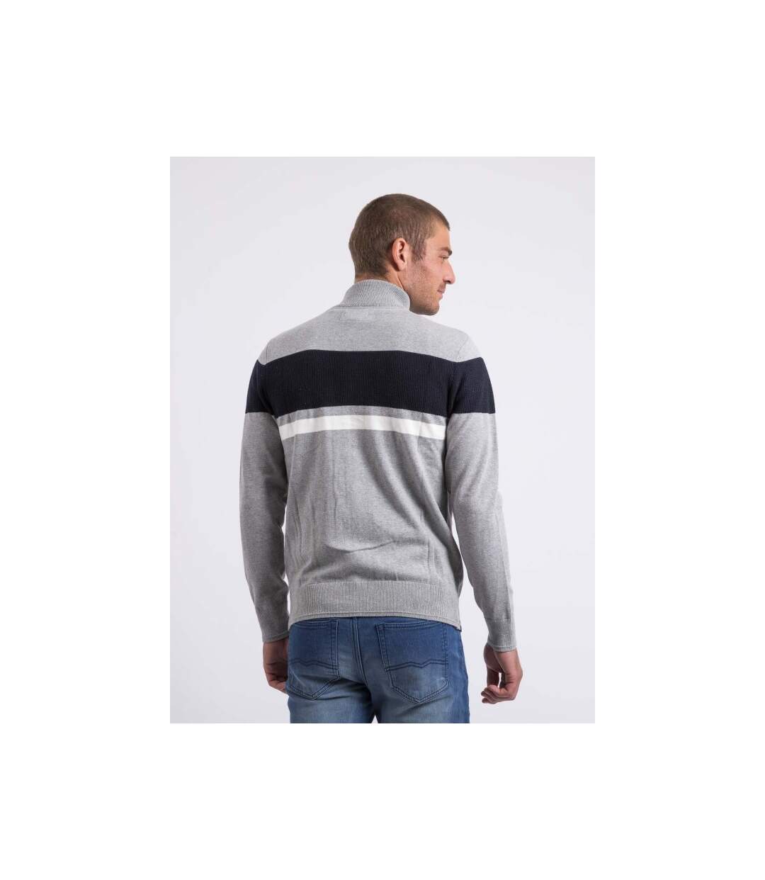 Gilet zippé col montant coton ALIGO