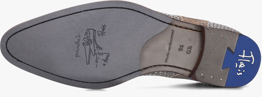 grijze floris van bommel nette schoenen sfm-30361 de stapper