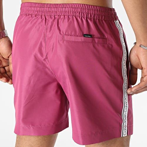 Short De Bain A Bandes Medium Drawstring 0810 Violet