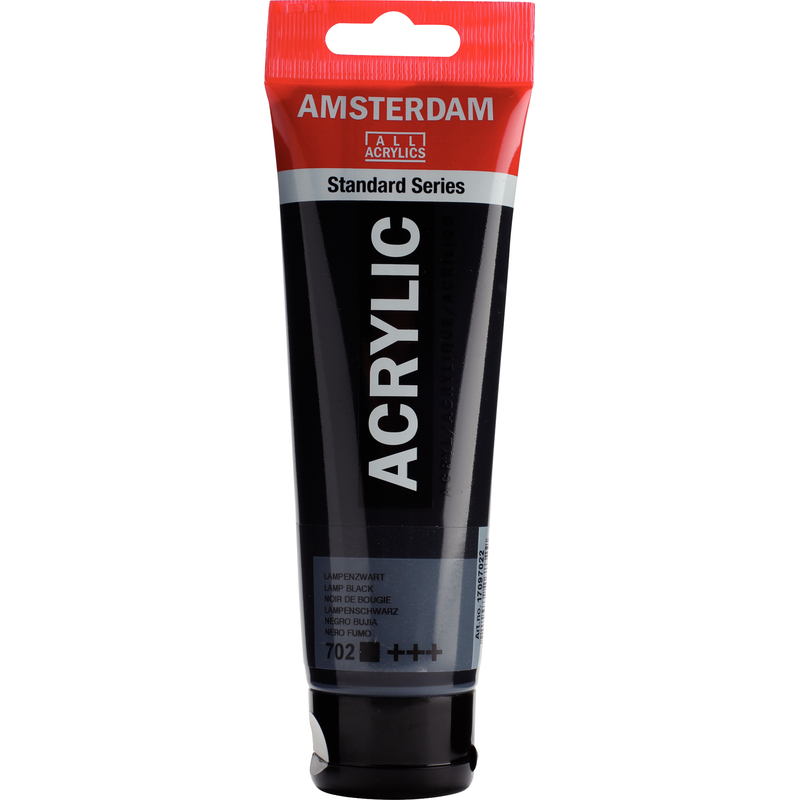 Amsterdam Acrylfarbe, 120 ml, lampenschwarz, 1 Stück