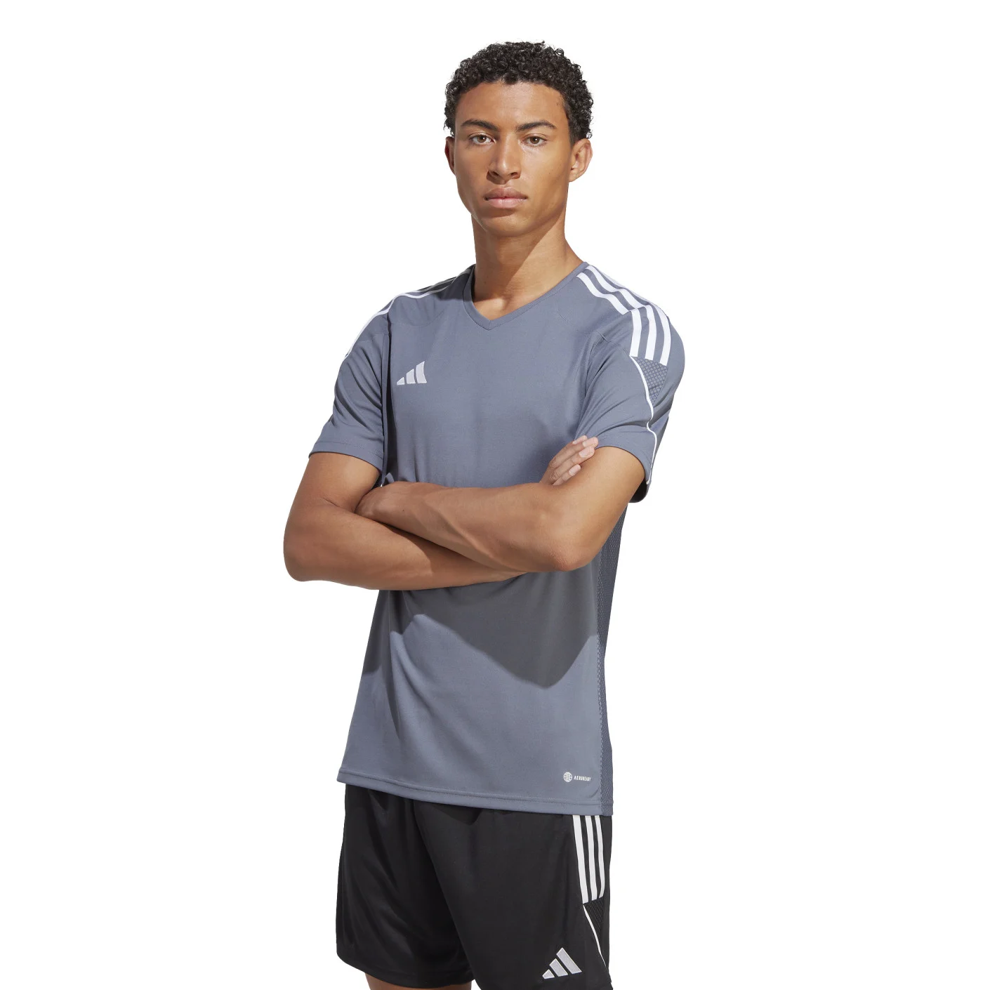 Adidas Tiro 23 League Voetbalshirt Grijs Wit