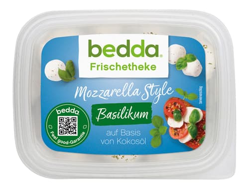 bedda Mozzarella Style Basilikum VEGAN