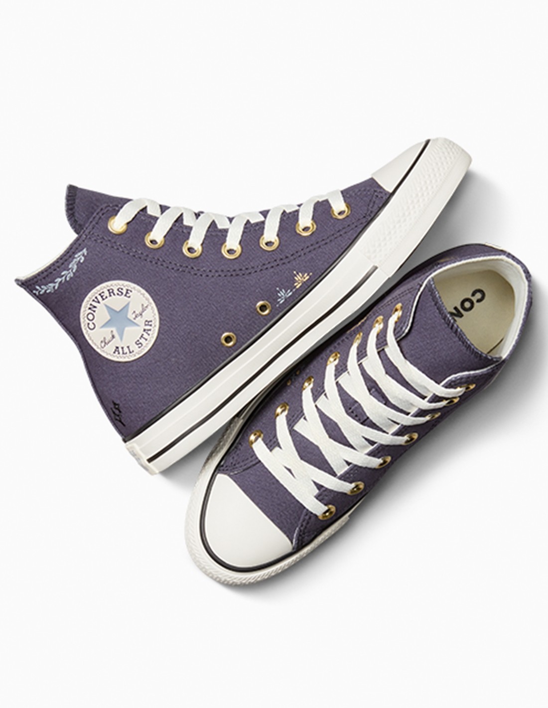 converse Sneakers montantes femme ctas hi dark violet/motifs