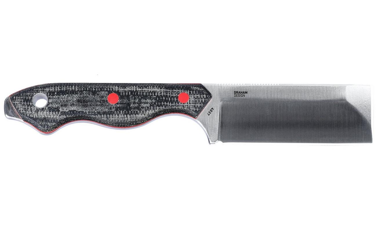 CRKT Razel 4037 Red G10, Black Micarta vaststaand mes, Jon Graham design