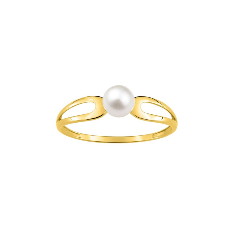 Bague Femme - perle - Or 18 Carats