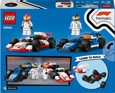 LEGO City 60464 F1 Williams Racing og Haas F1 racerbiler