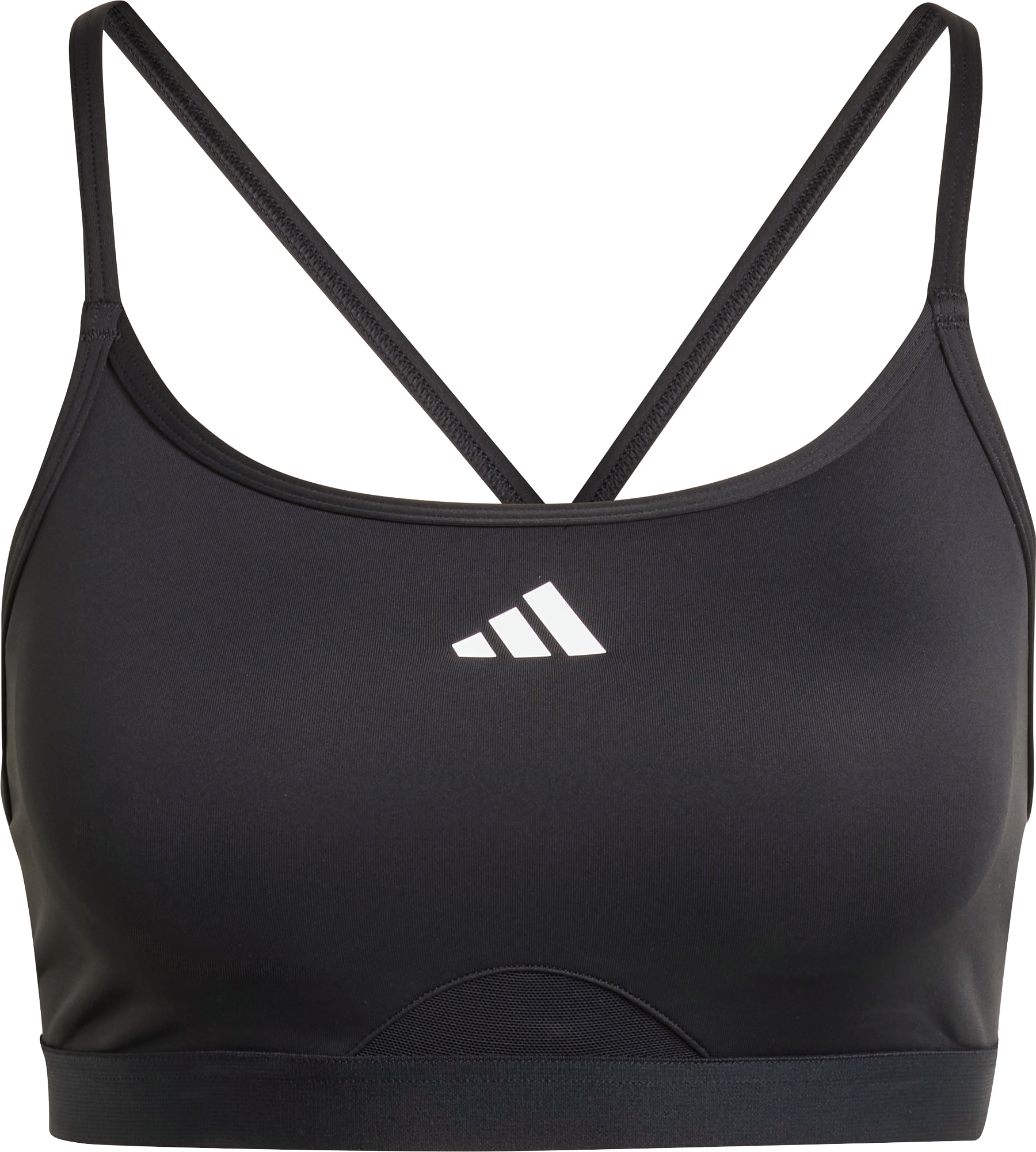 adidas Aeroreact Training 3-Stripes Sport-BH Damen Schwarz