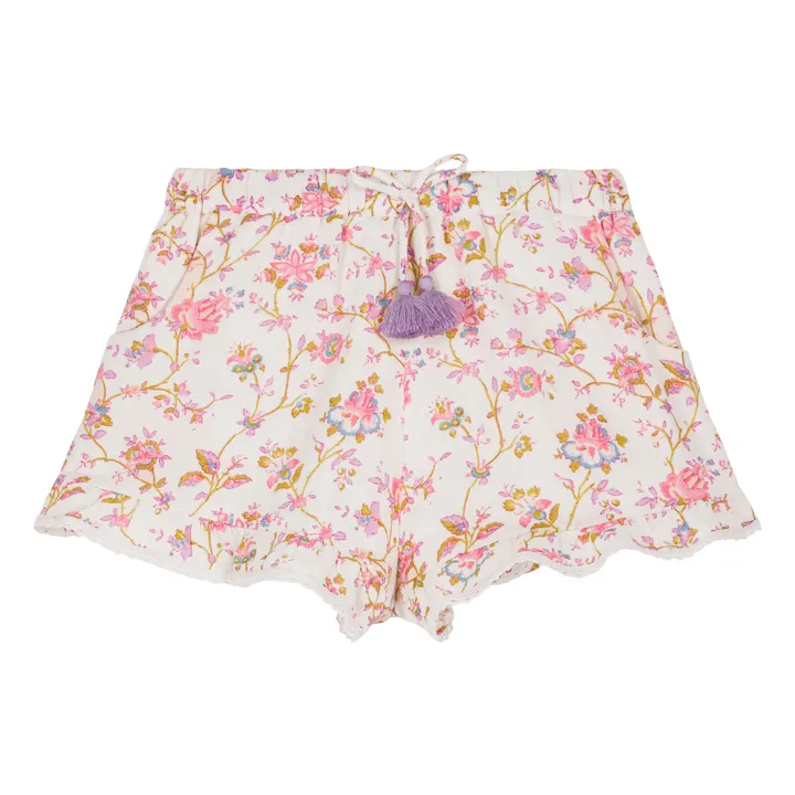 Louise Misha Short Vallaloid Fleuri | Rose pâle