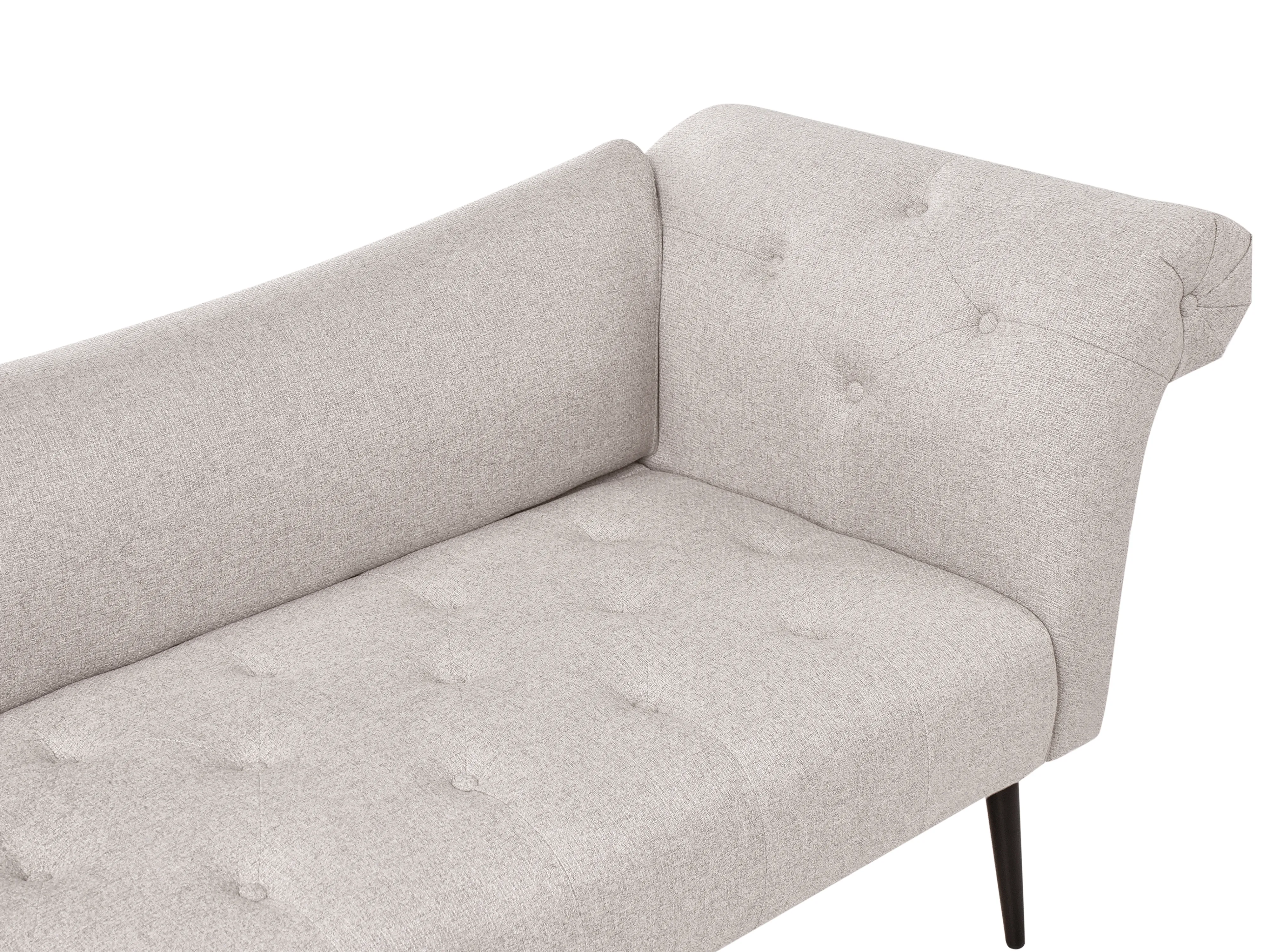 Chaise longue NANTILLY Stof Lichtbeige