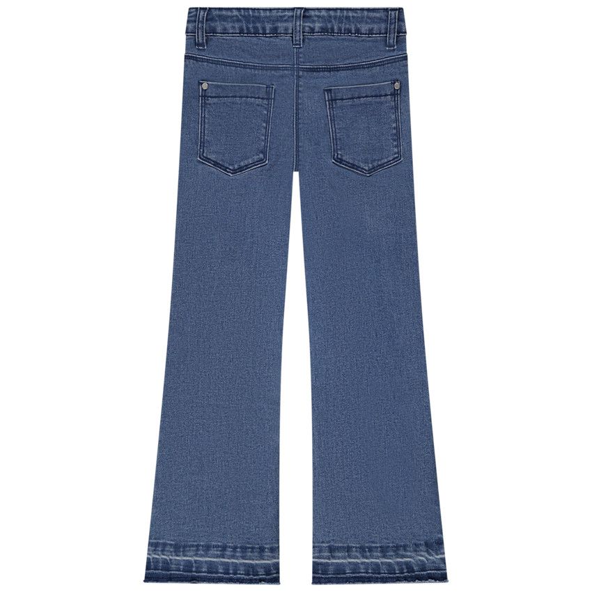 Jean évasé en denim pour fille - Bleu moyen