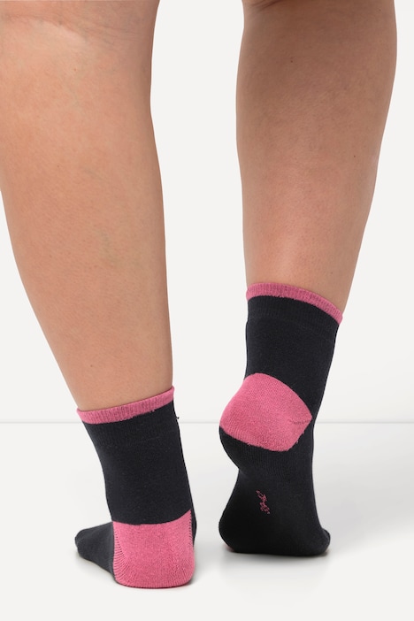 Kurzschaftsocken, 2er-Pack, Farbakzente