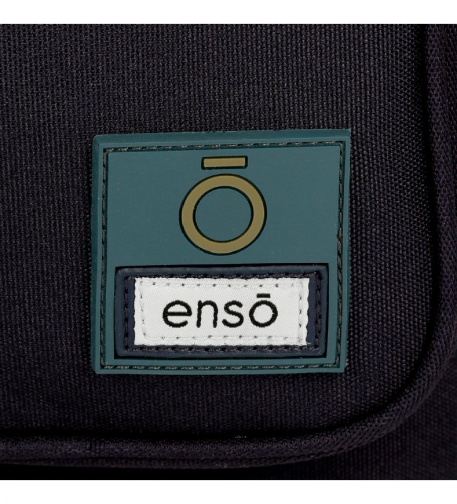 Mochila Enso com rodas, estampa Graffiti preta