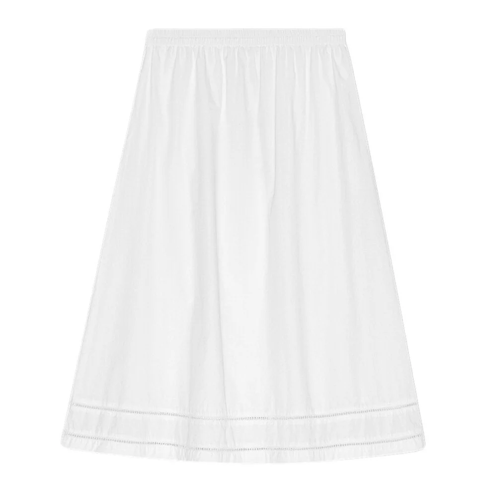 Moshi Moshi Mind  Brill poplin nederdel - hvid