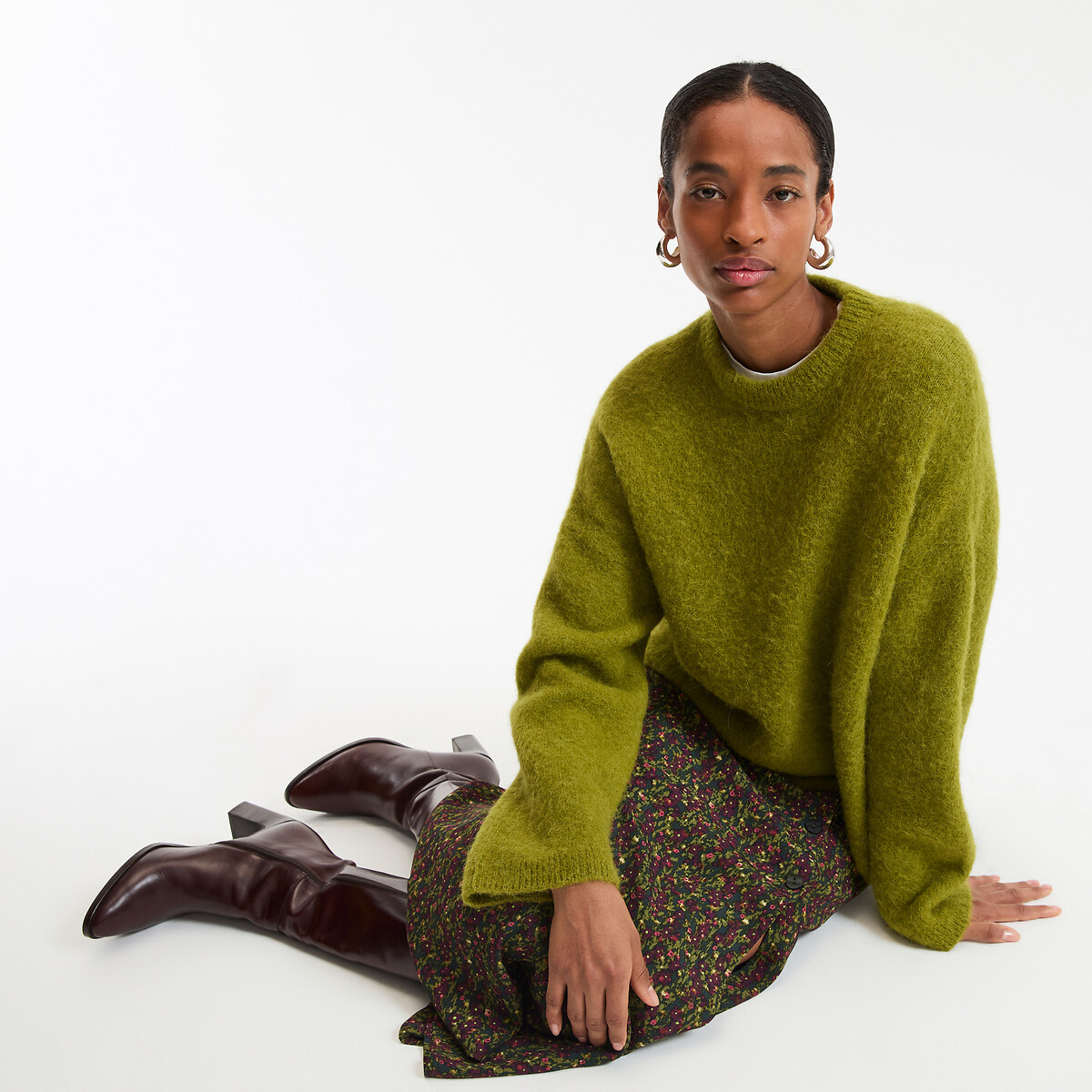 COLEÇÕES LA REDOUTE<br>Trui van alpacamix, Assinatura LYNE