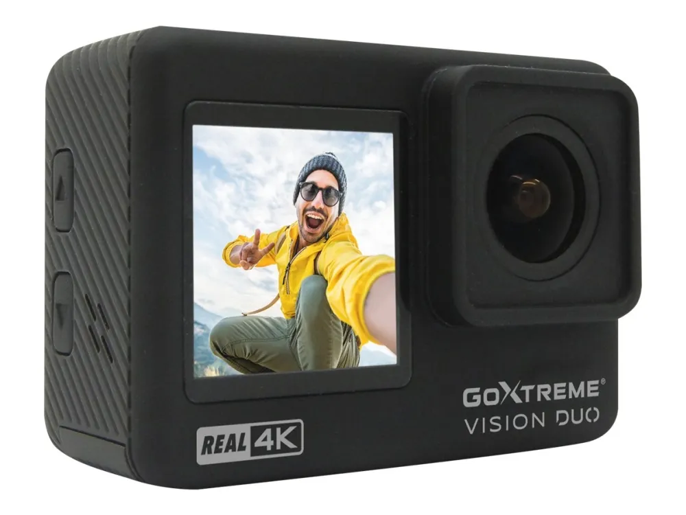 Easypix GoXtreme Vision DUO - Action-kamera - 4K / 60 fps - 12.0 MP - Wireless LAN - undervands op til 30 m