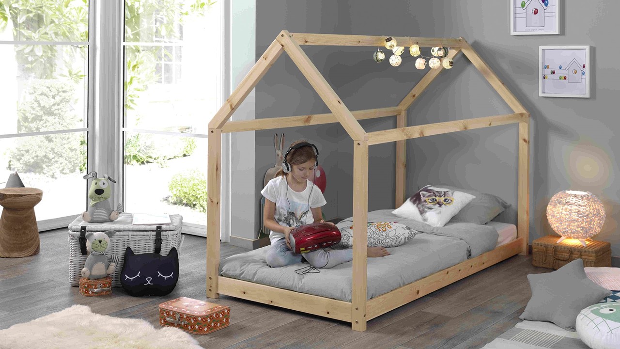 Bed Cabane naturel