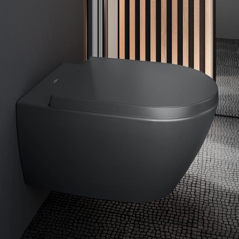 Villeroy en Boch Subway 3.0 softclose toiletzitting met QuickRelease grafiet