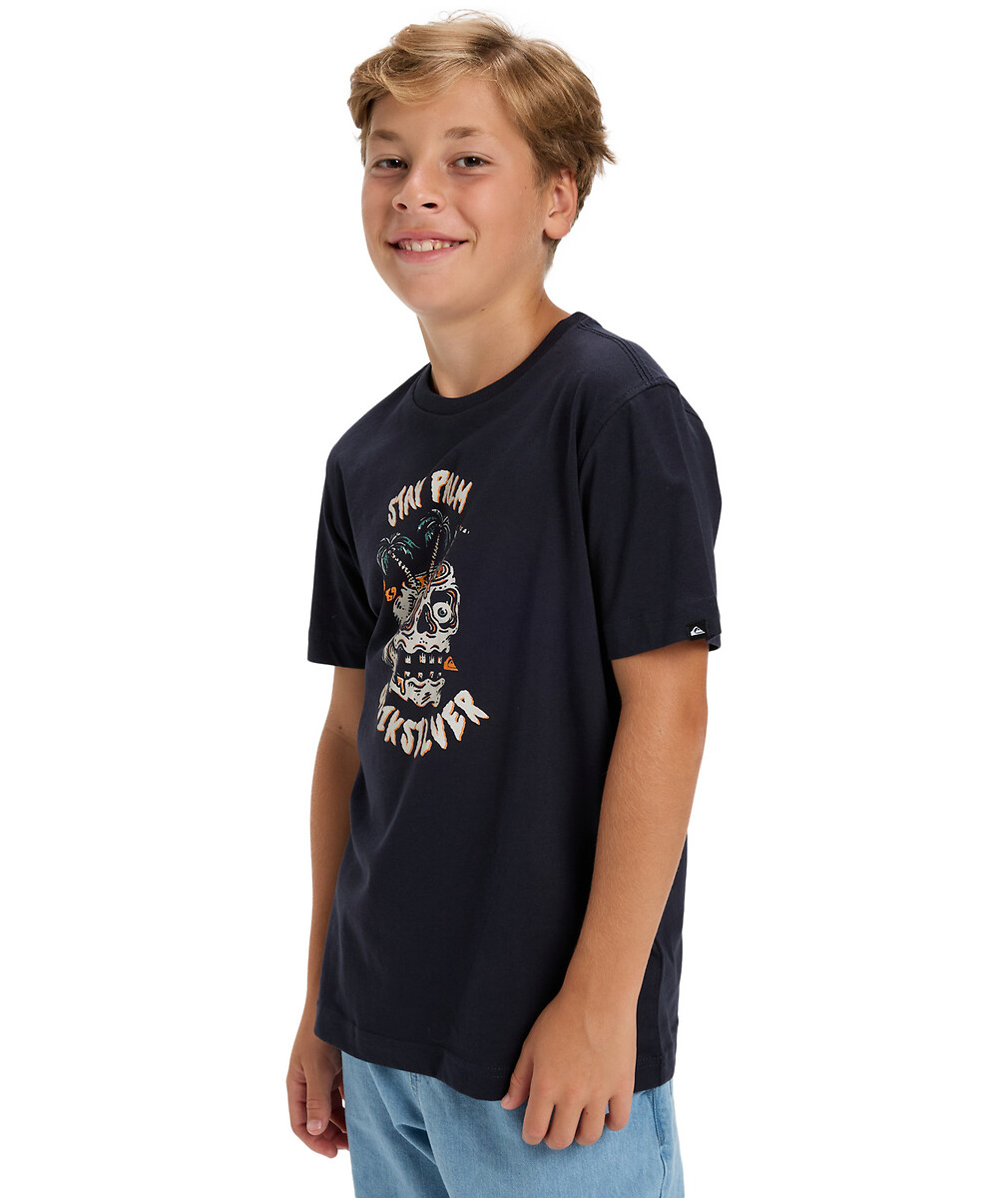 QUIKSILVER<br>Camiseta de manga curta com estampa na frente