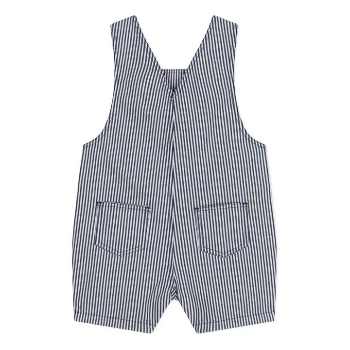 Petit Bateau Salopette Mini Rayée | Bleu marine