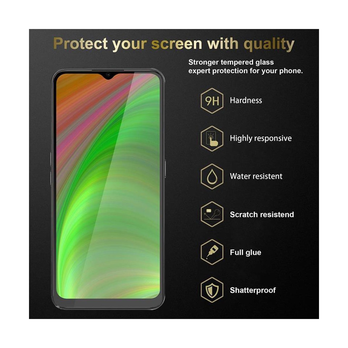 Oppo A12 3x Skjermbeskytter Skärmskydd