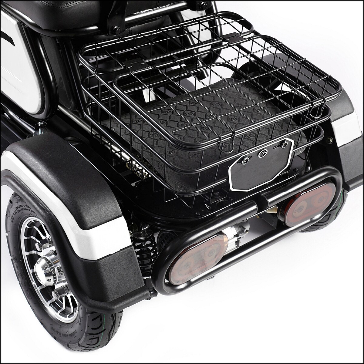 ENEWAY Elektromobil Bari - ETrike - E-Mobil - 3-Rad 6 km/h führerscheinfrei helmfrei weiß