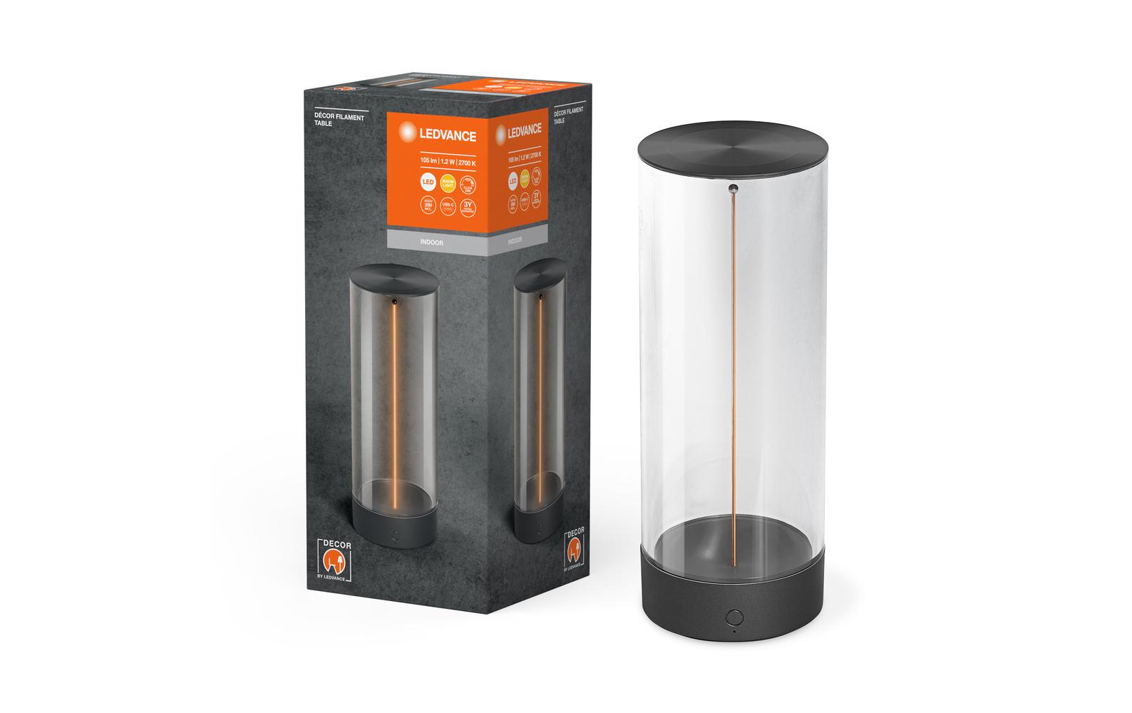 Tischleuchte Decor Filament AnthrazitAuffällige Leuchten mit Floating Filament Design