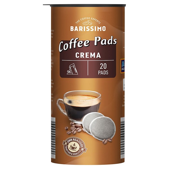 BARISSIMO Kaffee-Pads Crema, 20 Stück