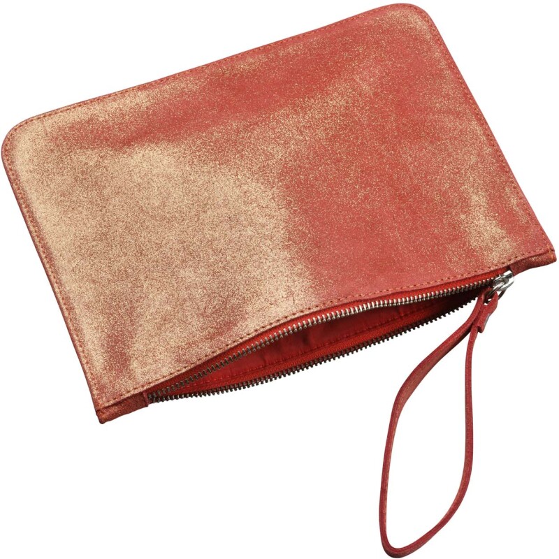 Quo Vadis - Pochette - Julo - 18x25 cm - Cuir de vachette suédé- par 6